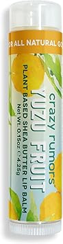 Crazy Rumors Yuzu Fruit Soothing Lip Balm Stick for Dry Lips 100 Natural Limited Edition Summer