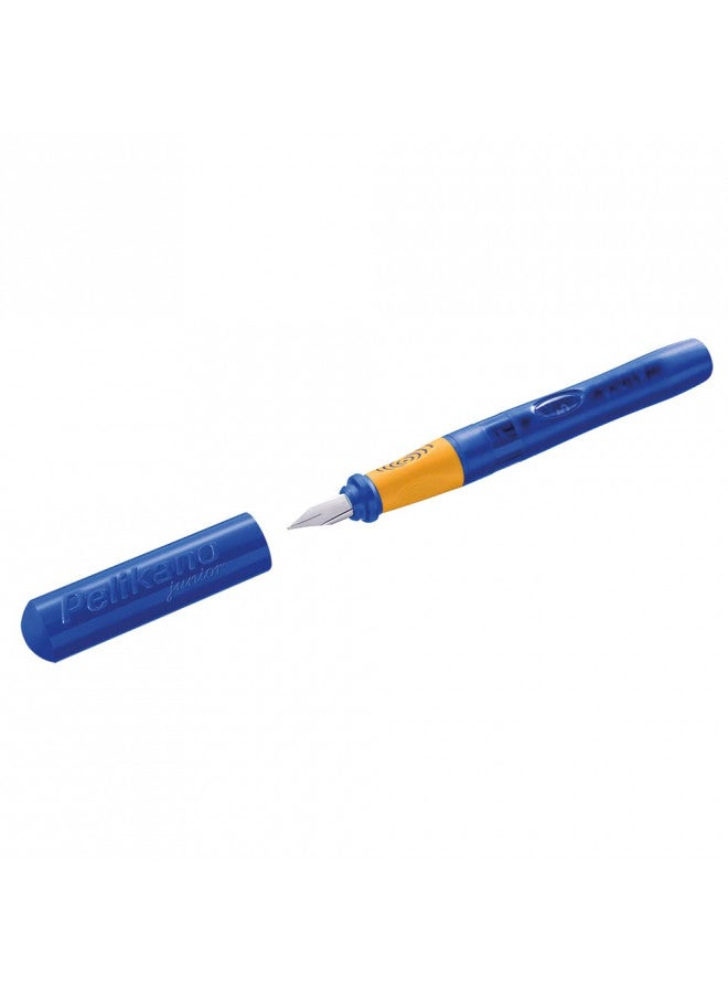 Pelikan Pelikano Jr. Fountain Pen, Left-Handed, Medium Nib, Blue, 1 Pen, 940916 - Image 4