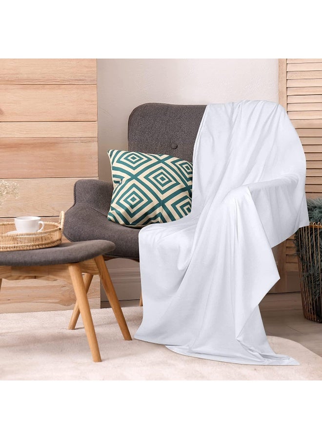 Utopia Bedding Flat Sheet - 1 Pack (Twin, White) - Soft Brushed Microfiber Fabric - Shrinkage & Fade Resistant Top Sheet - Easy Care Bed Sheet - Image 5