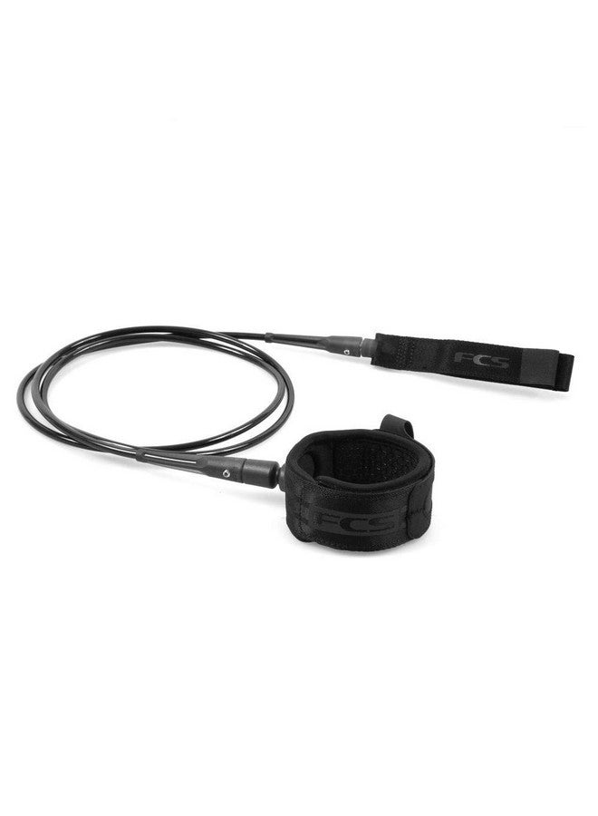 FCS All Around Surfboard Leash Black 8' - Image 1