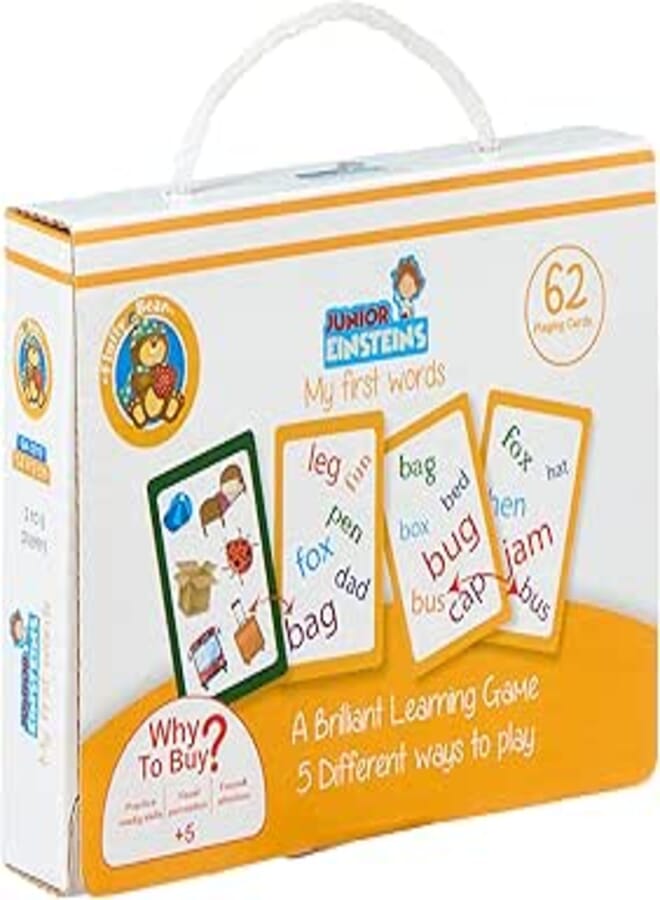 Fluffy Bear GA-3010 My First Words Cards Game - Multi Color