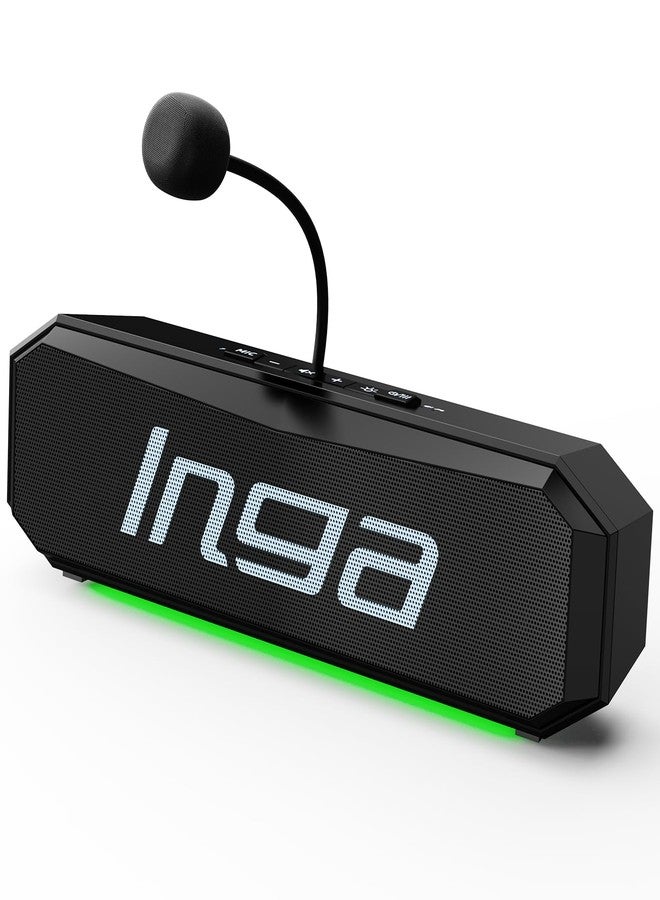 INGA Computer Speakers with Detachable Mic, Plug-and-Play USB Soundbar with Dynamic Lighting, Game/Music Modes, Compatible with PC, Laptop, PS5, Mac - Image 1