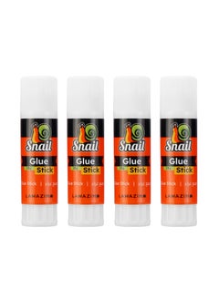 LAWAZIM Snail All Purpose Glue Stick Set - 15g 4-Piece | Washable Glue Sticks for School and Home Use  - Image 1