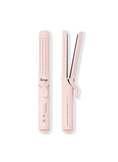 Le Duo Grande 360° Airflow Styler 2In1 Curling Wand & Titanium Flat Iron Hair Straightener Professional Hair Curler With Cooling Air Vents To Lock In Style Adjustable Temp