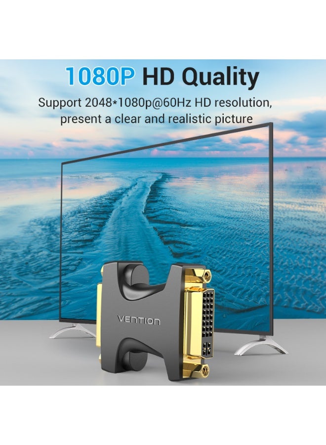 VENTION DVI (24+5) Female to Female Adapter Black Model # ECHB0 - Image 4