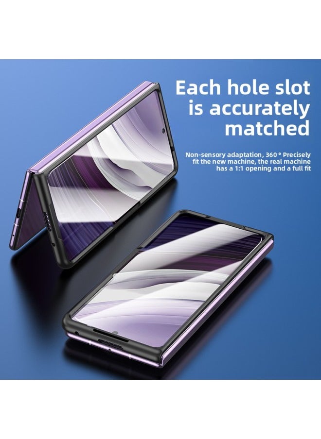 Generic - For HuaweiMateX2 Mobile Phone Case Single Front Frame/HD Front Frame/anti-peep Front Frame/anti-drop Transparent Anti-fingerprint-Color:High-definition Front Cover [shell Film Integration]]-Applicable Model:Honor Magic V3 - Image 1
