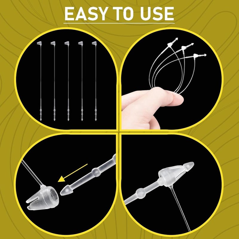 KASTWAVE 1000-Pcs Plastic Tag Fasteners, Snap Lock Pins for Price Tags, Security Loops for Clothing, Shoes, Jewelry, Retail Store Labeling and Merchandise Display Supplies, Anti-Theft Hanger Fasteners - Image 2