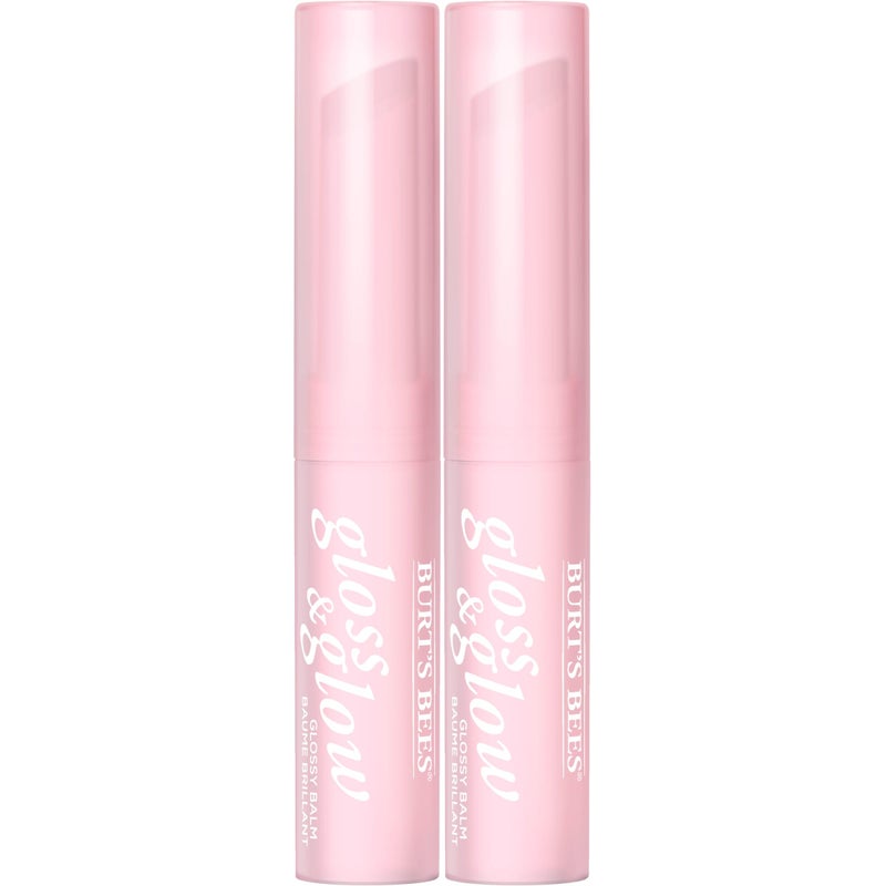 Burts Bees Gloss and Glow Glossy Balm, 100% Natural Origin, Chai Time, 1 Tube - Image 1