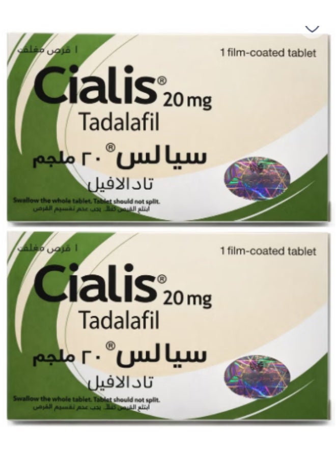 Pack Of 2 Cialis 20mg 1tab