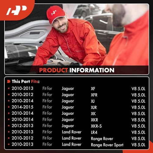 A-Premium Air Conditioner AC Compressor with Clutch Compatible with Land Rover Range Rover 2010-2012, LR4 2010-2013, Range Rover Sport & Jaguar XF, XJ, XK, XFR, XJR, XKR, XKR-S - Image 2