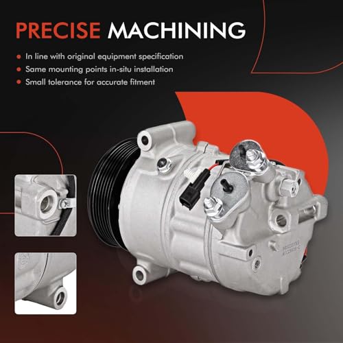 A-Premium Air Conditioner AC Compressor with Clutch Compatible with Land Rover Range Rover 2010-2012, LR4 2010-2013, Range Rover Sport & Jaguar XF, XJ, XK, XFR, XJR, XKR, XKR-S - Image 5