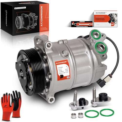 A-Premium Air Conditioner AC Compressor with Clutch Compatible with Land Rover Range Rover 2010-2012, LR4 2010-2013, Range Rover Sport & Jaguar XF, XJ, XK, XFR, XJR, XKR, XKR-S - Image 1