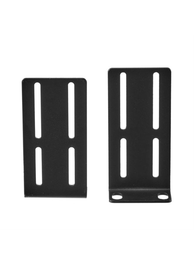 Adjustable 1U Rack Ears Rack Mount Kit Universal Adjustable 19 Inch Rack Mount Kit for Server Mounting Adjustable Metal 1U Rack Mount Ears - Image 5