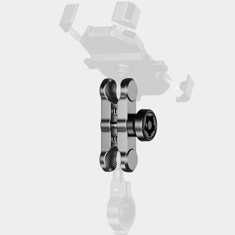 Aluminum Diving Dual Holes Butterfly Clip Ballhead Mount 2.36inch Length - Image 1