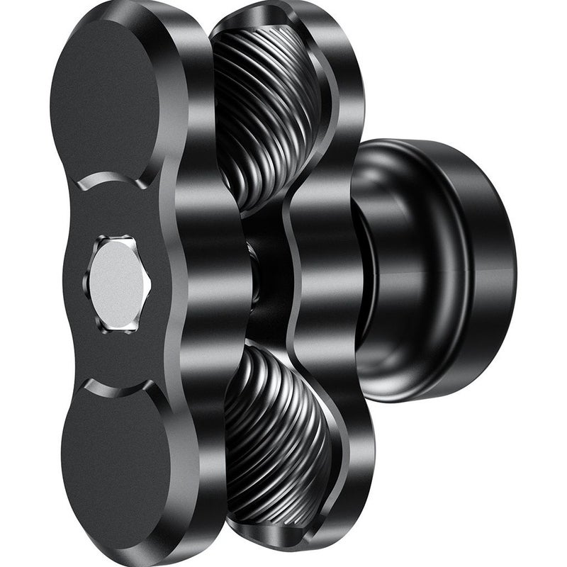 Aluminum Diving Dual Holes Butterfly Clip Ballhead Mount 2.36inch Length - Image 3