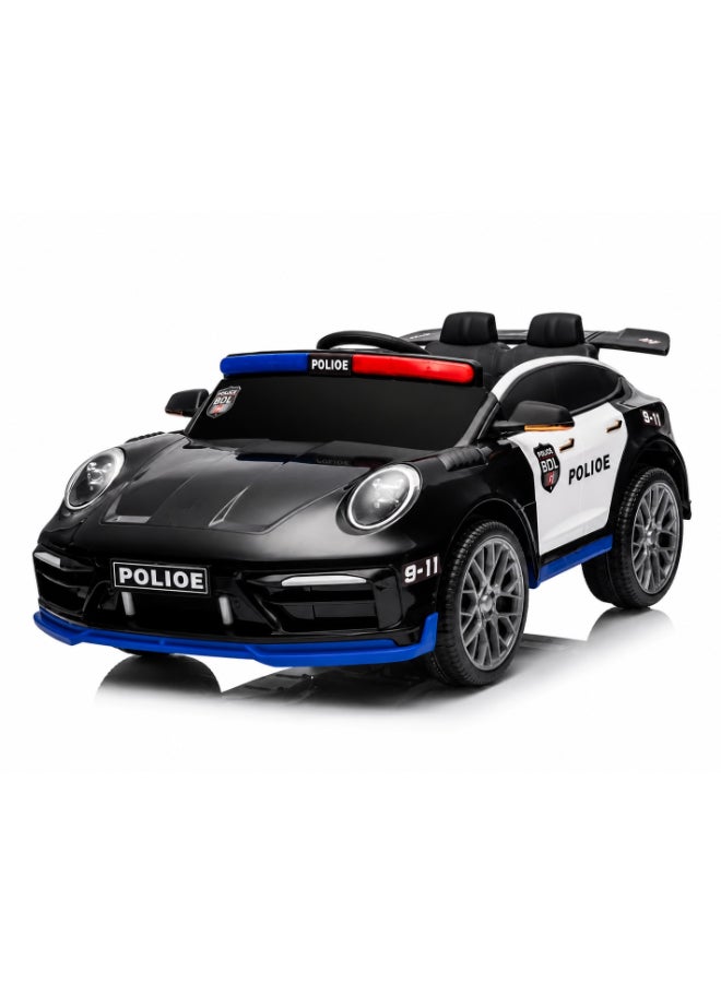 Toy Land Kids Electric Police Ride-On Car 12V 4.5Ah Dual Motor Battery Powered Toy Car - Image 1