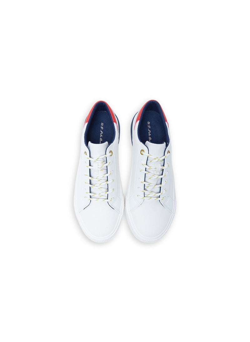 U.S. Polo Assn. - Women's White Low-Top Sneakers - Lightweight Sporty Design, Comfortable for Casual Wear - Image 1