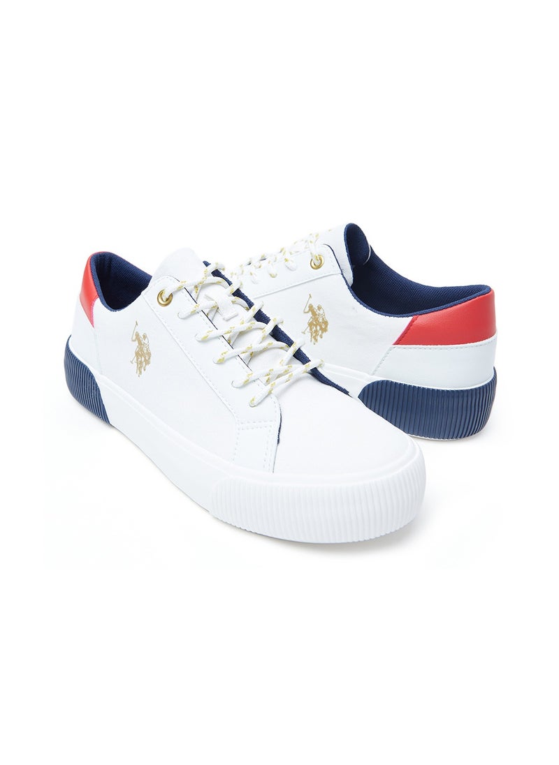 U.S. Polo Assn. - Women's White Low-Top Sneakers - Lightweight Sporty Design, Comfortable for Casual Wear - Image 1