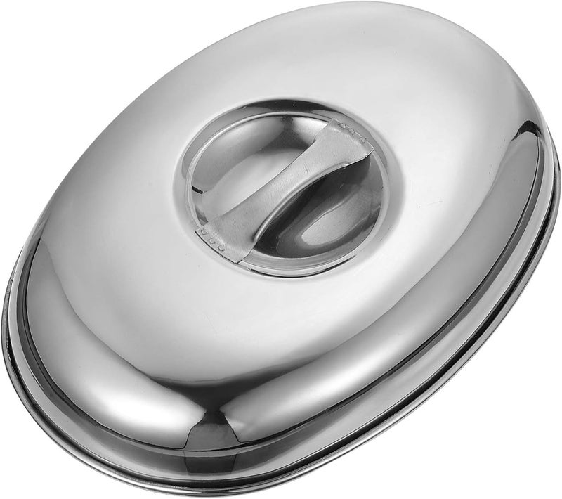 Griddle Lid Cheese Melting Dome Stainless Steel Round Basting Steaming Cover Burger Steamer Lid Food Meal Steak Dish Lids Griddle Grill Accessories for Home Kitchen Cooking S Grill Dome - Image 1