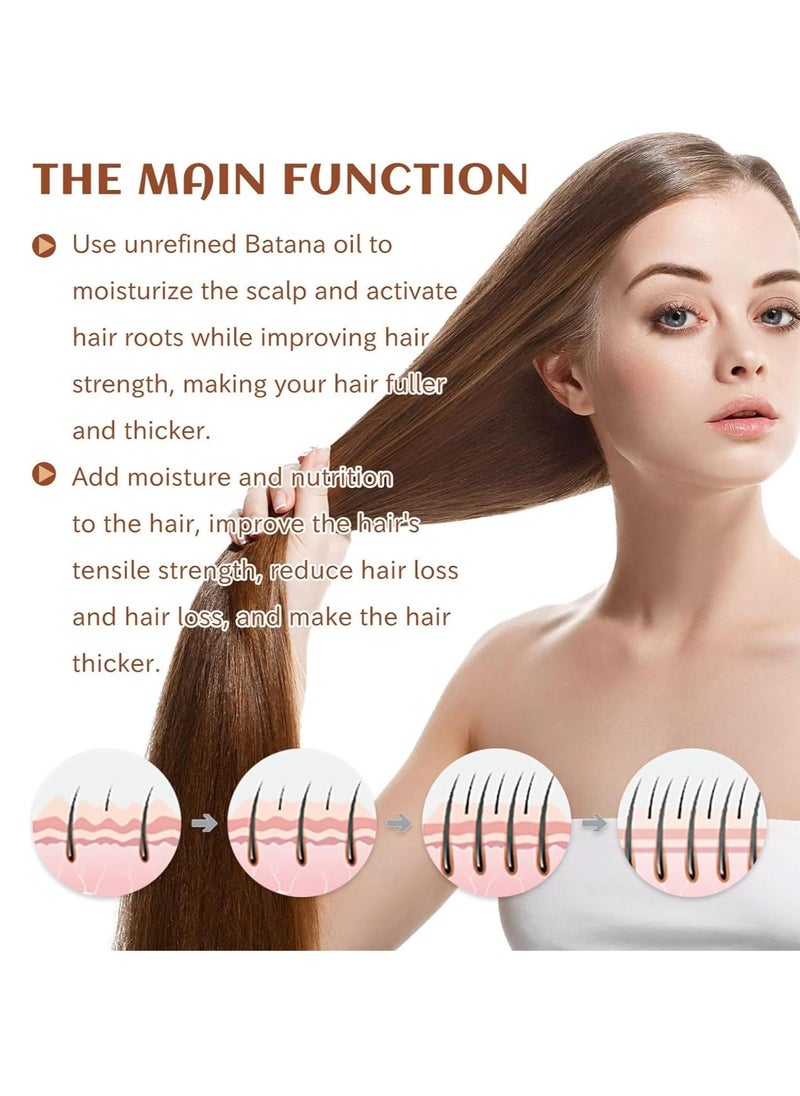 EELHOE - Batana Oil for Hair Growth Healthier Thicker Fuller Hair, Batana oil, Batana Oil for Hair Growth, Batana Oil Organic, Batana Oil Organic for Healthy Hair - Image 1