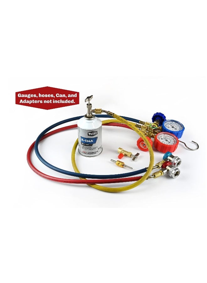 Generic - R134A Can Tap Valves, Self-Sealing and Puncture Style Refrigerant Can Tap with Tank Adapters for Refilling Automotive Air Conditioning Systems - Image 1