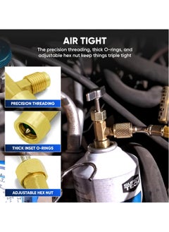Generic R134A Can Tap Valves, Self-Sealing and Puncture Style Refrigerant Can Tap with Tank Adapters for Refilling Automotive Air Conditioning Systems  - Image 3
