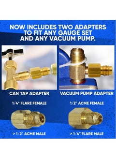 Generic R134A Can Tap Valves, Self-Sealing and Puncture Style Refrigerant Can Tap with Tank Adapters for Refilling Automotive Air Conditioning Systems  - Image 5