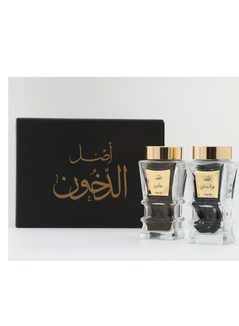 مجموعة اصل الدخون تتكون من نوعين من البخور الفاخر - Image 1