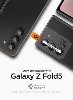 Spigen Glastr Ez Fit Optik Pro Samsung Galaxy Z Fold 5 Camera Lens Screen Protector [2 Pack] - Black  - Image 2