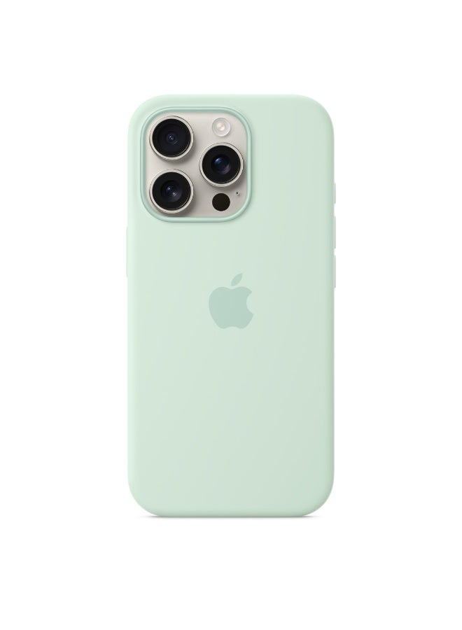 فريق ديلوكس iPhone 16 Pro حافظة سيليكون مع MagSafe (اللون الزمردي المائي) - Image 3