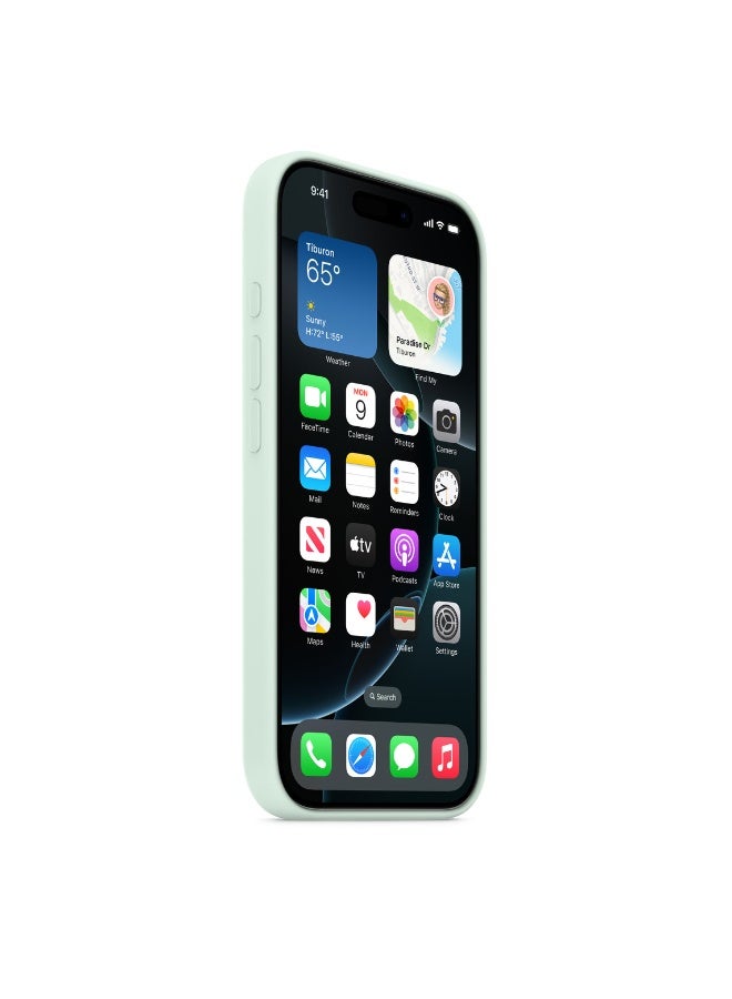 فريق ديلوكس iPhone 16 Pro حافظة سيليكون مع MagSafe (اللون الزمردي المائي) - Image 5