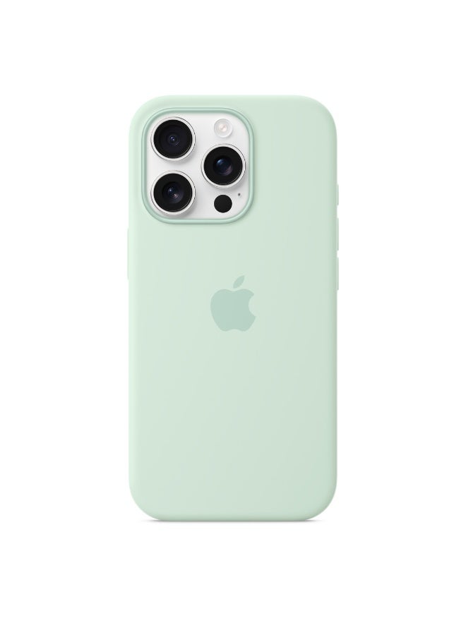 فريق ديلوكس iPhone 16 Pro حافظة سيليكون مع MagSafe (اللون الزمردي المائي) - Image 1
