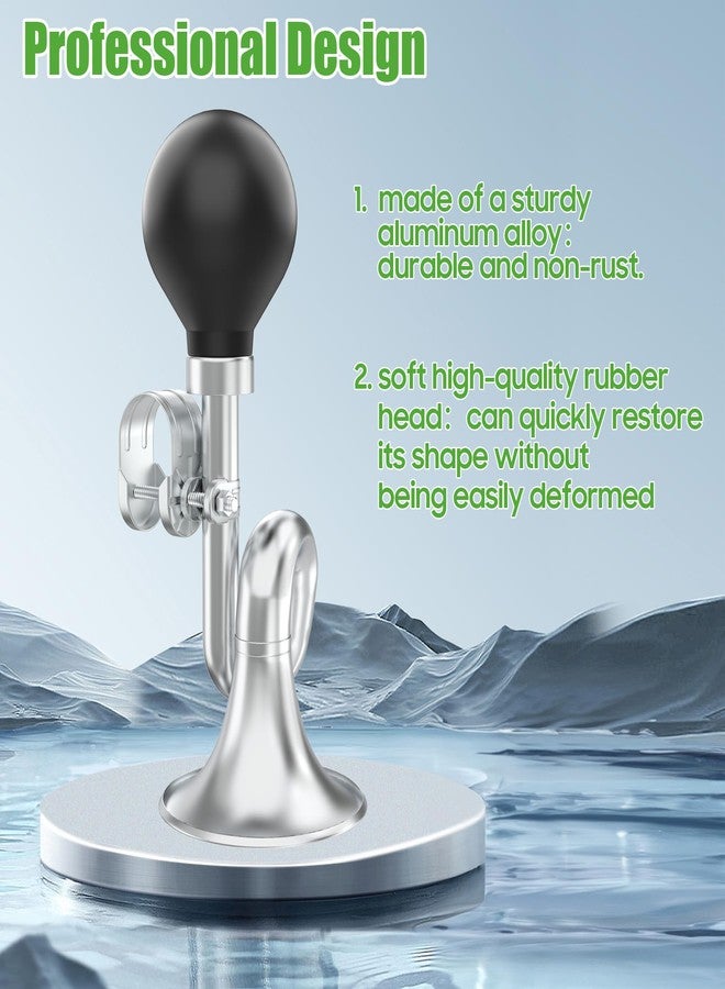 10 ال 0 ال بوق عربة غولف 10L0L، بوق هوائي حلزوني كروم كلاسيكي لسيارات ياماها، وإيزي جو، وكلوب كار | بوق أمان عالي الصوت وكلاسيكي | مناسب لجميع عربات الغولف والدراجات والقوارب | مصنوع من الفولاذ المقاوم للصدأ ومقاوم للعوامل الجوية - Image 5