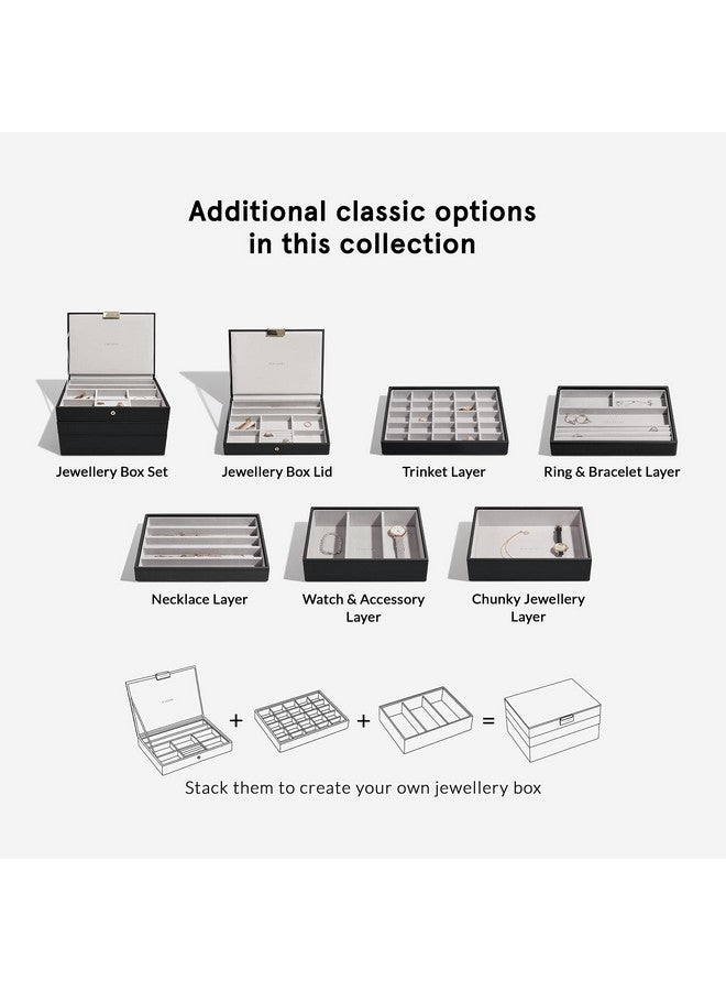 Stackers Black Classic 25 Section Jewelry Box - Image 4