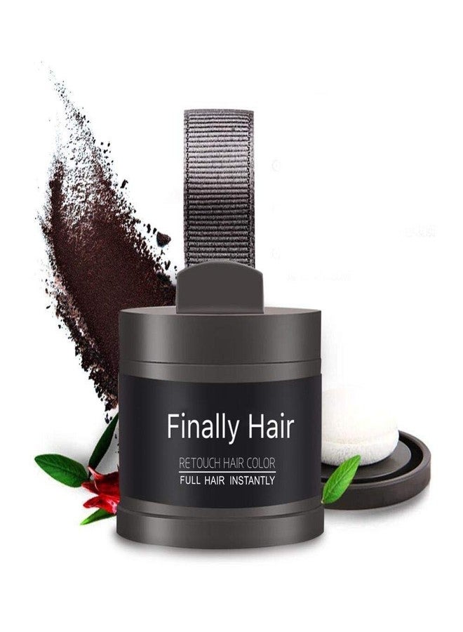 Finally Hair Fiber Concealer - Waterproof Black Hair Loss Solution, Hairline Creator, Eyebrow Enhancer & Beard Filler with Dab-on Shadow Powder - Image 4