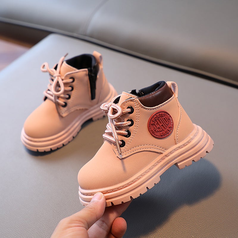 Children'S Boots 2025 Kidsren'S Shoes Girls' Baby Boots Small Yellow Boots Boys' Casual Short Boots - Image 1