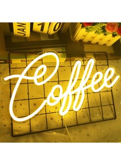 BPA Coffee Neon Sign Dimmable Neon Coffee Signs Coffee Led Sign Art Decorative Lights Coffee Sign For Shops Hotels Restaurant Cafe Coffee Bar Club Home Wall Decor Business Gift Warm White  - Image 1