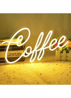 BPA Coffee Neon Sign Dimmable Neon Coffee Signs Coffee Led Sign Art Decorative Lights Coffee Sign For Shops Hotels Restaurant Cafe Coffee Bar Club Home Wall Decor Business Gift Warm White  - Image 2
