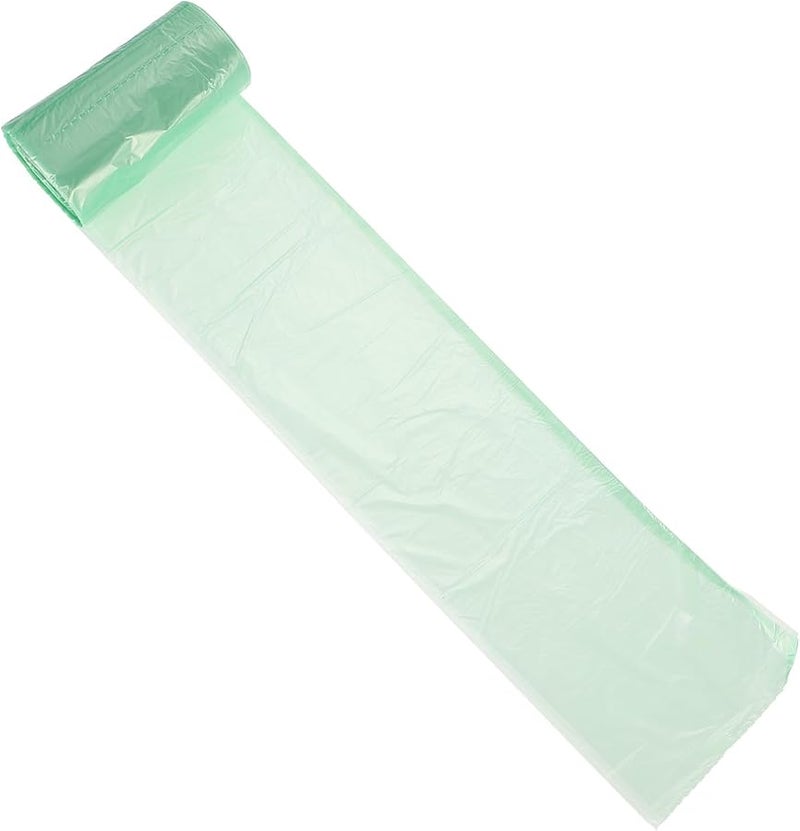 أكياس القمامة الخضراء السميكة القابلة للتصرف 150 قطعة، بطانة سلة مهملات صغيرة للسيارة والمنزل والمكتب - Image 1