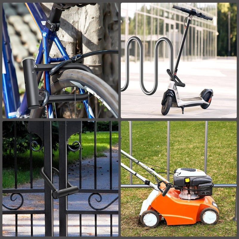 DEXO Heavy Duty Bike Lock Set with 5 Ft Security Steel Cable for Road and Mountain Bikes - Image 5