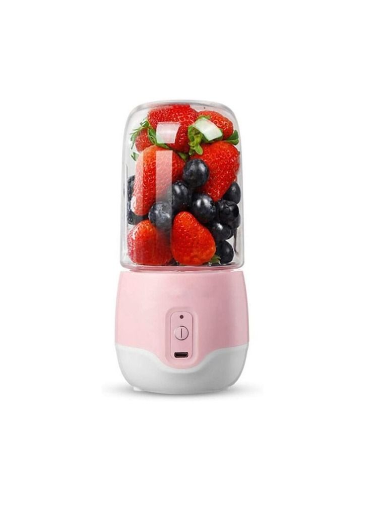 AS SEEN ON TV Portable Blender Juicer Cup Travel Blending Bottles with USB Rechargeable for Shakes Smoothies Kitchen And Gym Pink  - Image 1