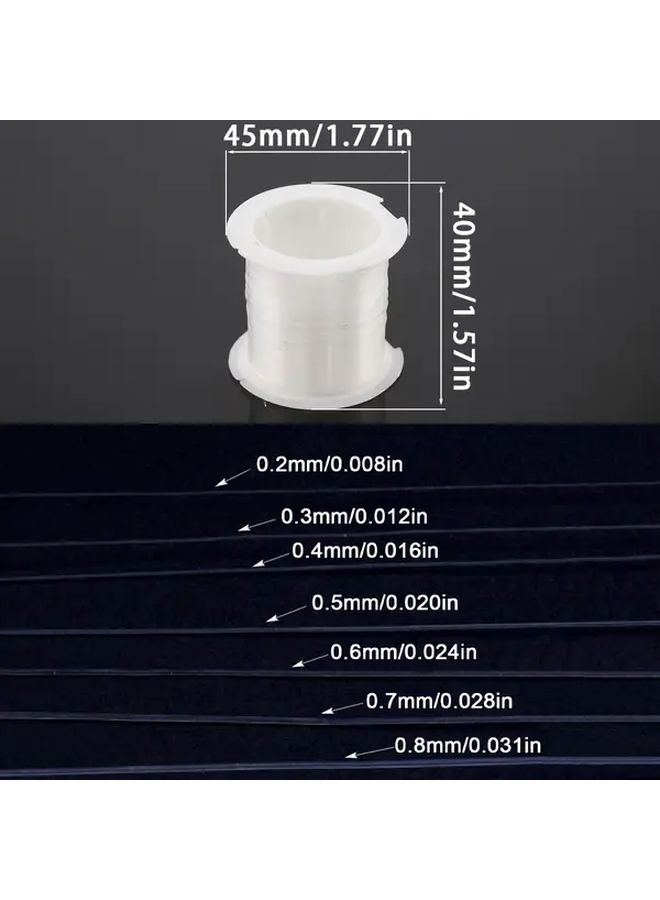 خيط نايلون شفاف فائق النعومة 0.2 مم لصنع المجوهرات والأساور والقلائد DIY - Image 4