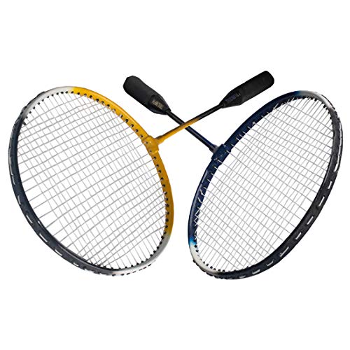 Triumph Passion Badminton Alloy Steel 2 Pcs Racquet Set with 10 Pcs Outbreak Feather Shuttlecock and Full Racket Cover for Adults (Multicolour)() - Image 2