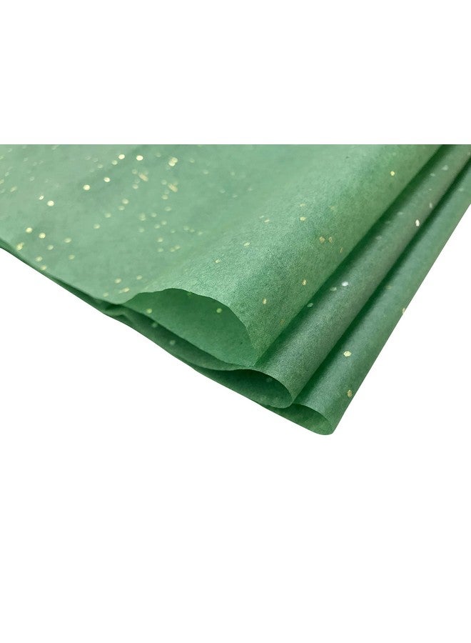 Eco Sarras Dark Green with reflective Gemstones gift tissue paper sheets for christmas gift hampers, gift packaging, wedding decoration, gift trays, christmas decoration (30 SHEETS) - Image 3