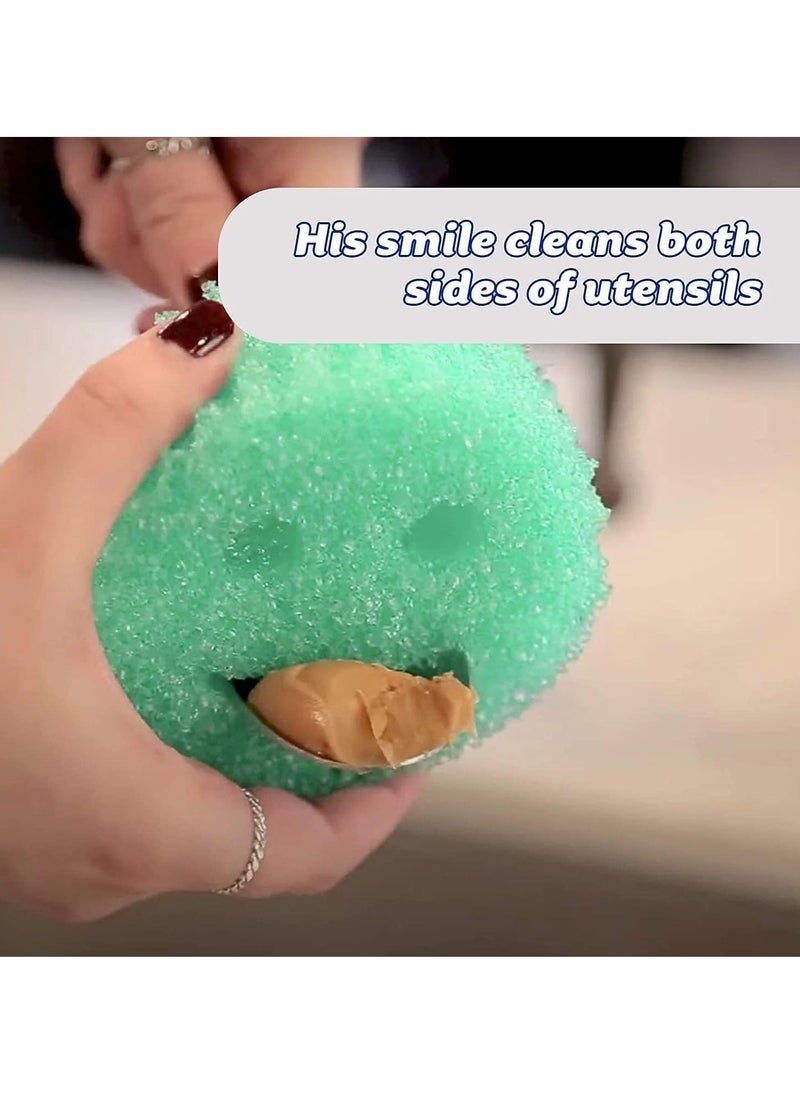 Scrub Daddy Scrub Daddy Flextexture All Purpose Scrubber, Scratch Free, Resist Odors, Resist Stains, Soft in Warn & Firm in Cold Water, Assorted, 6 Count  - Image 4