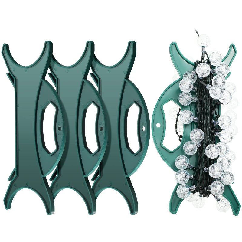 All Purpose Light and Cord Wind Up Reel Extension Cord Storage Organizer Holder Christmas Light Organizer Wrap Wind Up Value Pack for Wire Hose StorageAtrovirens3 Pieces