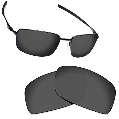 Alphax Stealth Black Polarized Replacement Lenses for Oakley Square Wire 2 (2014) OO4075 - Image 1