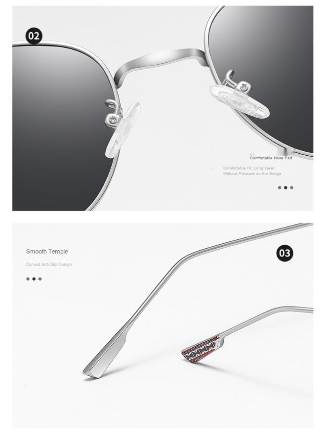 Vintage Round Square Sunglasses - The Perfect Fusion of Fashion and Function - Image 5