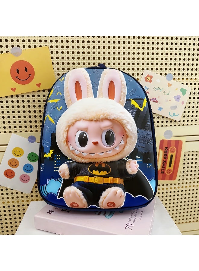 لابوبو حقيبة ظهر جديدة للأطفال من Labubu حقيبة صلبة لرياض الأطفال مصنوعة من مادة EVA حقيبة مدرسية للأولاد والبنات بسعة كبيرة 30*25*7 سم - Image 1