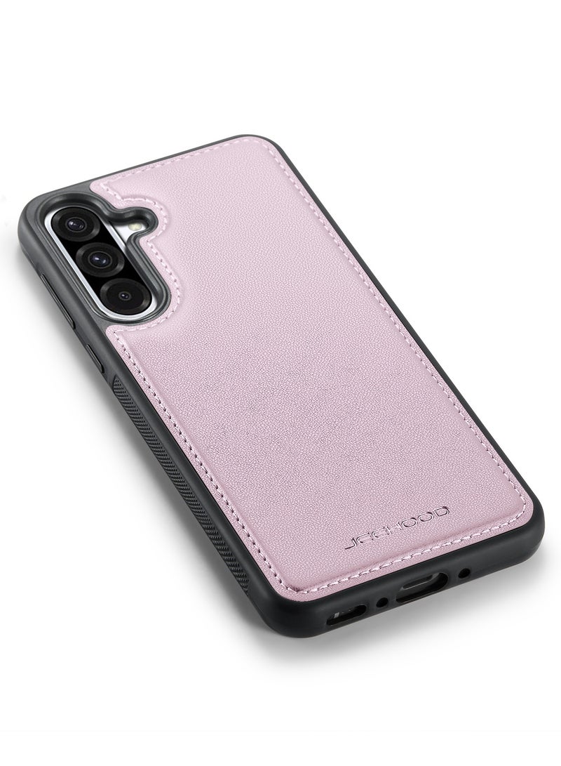 JEEHOOD Phone Case cover Luxury PU Leather Back Cover Cover  Compatible with  Samsung Galaxy A36 (Pink) - Image 3